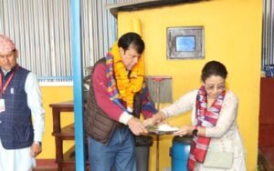 मामाघरमै पुगेर बागमती प्रदेशका सभामुखले मनाए आफ्नो जन्मदिन