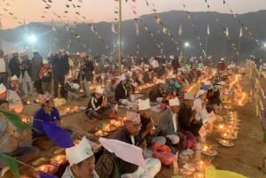 माङसेबुङमा धार्मिक पर्यटकको घुँइचो