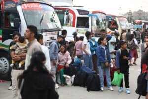 चाडपर्व मनाउन राजधानीबाट पाँच दिनमा एक लाख ८९ हजार यात्रु बाहिरिए